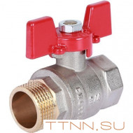 Шаровой кран 3/4" ВН/НР, ручка бабочка ROMMER RBV-0004-0210220 Шаровой кран 3/4" ВН/НР, ручка бабочка ROMMER RBV-0004-0210220