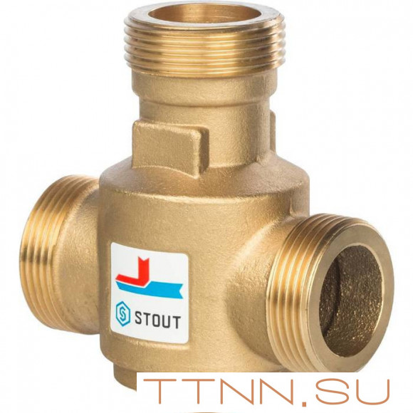 Смесительный клапан STOUT G 1 1/4 НР 70°С Смесительный клапан STOUT G 1 1/4 НР 70°С