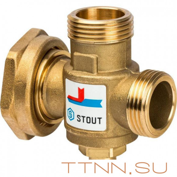 Смесительный клапан STOUT G 1 М-G 1 1/2F-G 1 M 60°С Смесительный клапан STOUT G 1 М-G 1 1/2F-G 1 M 60°С