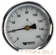 Термометр биметаллический с погружной гильзой Watts F+R801 (T) 63/50 (1/2",160"С)