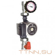 Комплект подключения циркуляционного насоса HOOBS 1", с насосом UPSO25-65 Комплект подключения циркуляционного насоса HOOBS 1", с насосом UPSO25-65