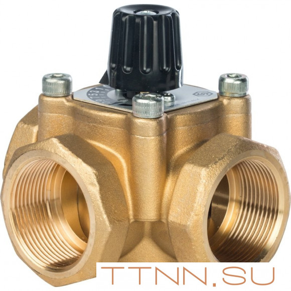 Трехходовой смеситель STOUT 1" KVs 12м3/час Трехходовой смеситель STOUT 1" KVs 12м3/час