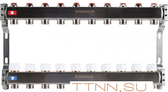 Для отопления Rommer 1"/3/4"x10 с запорными клапанами (RMS-3200-000010) Для отопления Rommer 1"/3/4"x10 с запорными клапанами (RMS-3200-000010)