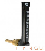 Термометр спиртовой угловой Watts Термометр спиртовой угловой формы (штуцер 160 мм)