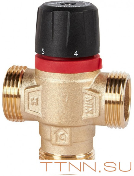 Смесительный клапан Rommer 1" НР 30-65°С KV 2,3 (RVM-1131-236525) центральное смешивание Смесительный клапан Rommer 1" НР 30-65°С KV 2,3 (RVM-1131-236525) центральное смешивание