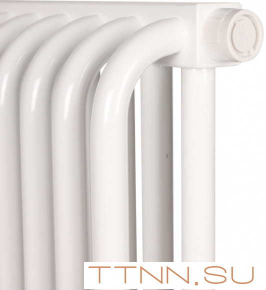 Стальной трубчатый радиатор 2-колончатый Rommer RST 2050/16 боковое подключение RAL9016