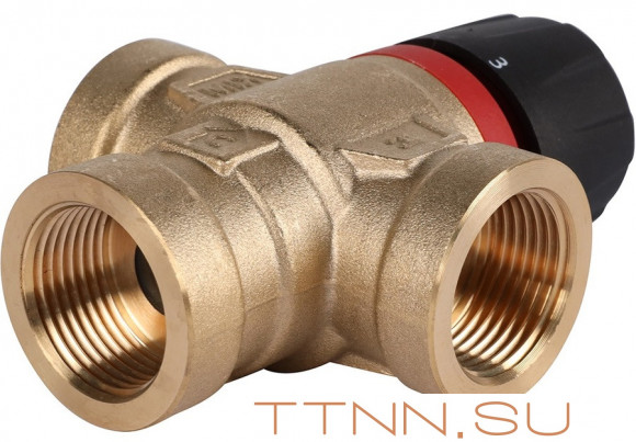 Смесительный клапан Rommer 3/4" ВР 35-60°С KV 1,6 (RVM-0112-166020) боковое смешивание Смесительный клапан Rommer 3/4" ВР 35-60°С KV 1,6 (RVM-0112-166020) боковое смешивание