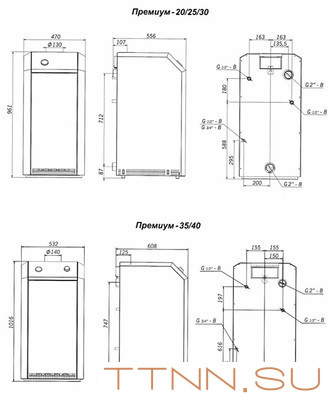 Напольный газовый котел Лемакс Премиум-30N(В)