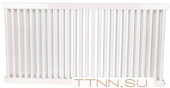 Стальной трубчатый радиатор 2-колончатый Rommer RST 2050/26 боковое подключение RAL9016 Стальной трубчатый радиатор 2-колончатый Rommer RST 2050/26 боковое подключение RAL9016