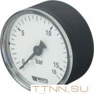Манометр аксиальный Watts F+R100(MDA) 80/16x1/4"