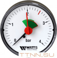 Манометр аксиальный Watts F+R101(MHA) 63/4x3/8"