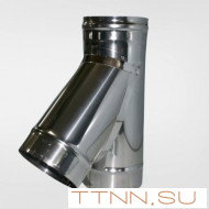 Тройник Нерж. 45° (1мм) диаметр 120