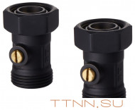 Набор нижнего подключения Royal Thermo прямой раздельный 3/4х3/4ЕК (черный)