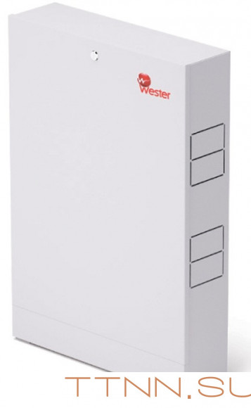 Распределительный шкаф Wester Шкаф коллекторный наружный ШРНГ-5-180 (Ш 998 х Г 180 х В 652-715) Распределительный шкаф Wester Шкаф коллекторный наружный ШРНГ-5-180 (Ш 998 х Г 180 х В 652-715)