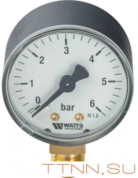 Манометр радиальный Watts F+R200 (MDR) 100/ 6x1/2" Манометр радиальный Watts F+R200 (MDR) 100/ 6x1/2"