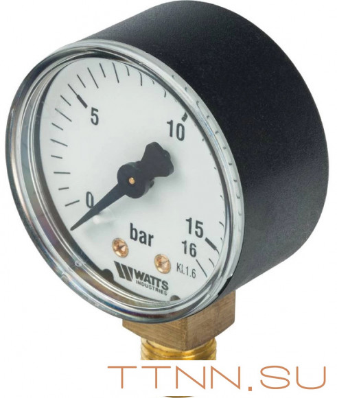Манометр радиальный Watts F+R200 (MDR) 50/ 16x1/4"