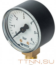Манометр радиальный Watts F+R200 (MDR) 50/ 6x1/4"
