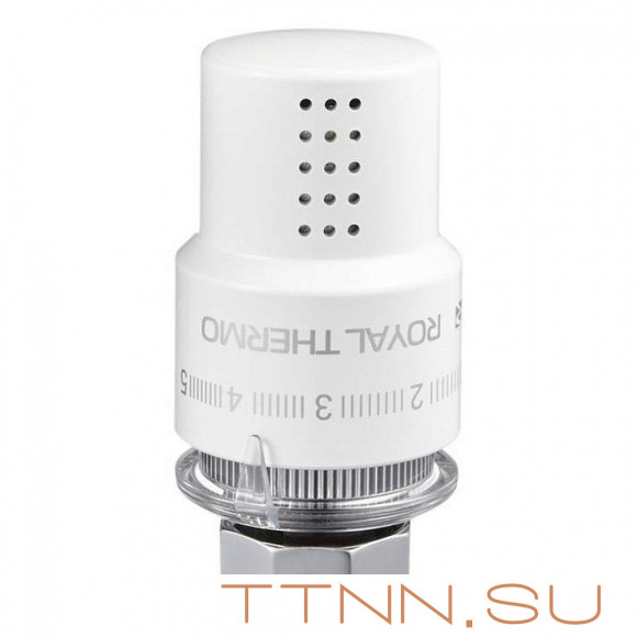 Термоголовка жидкостная Royal Thermo DESIGN М30х1,5 белый (корпус пластик)