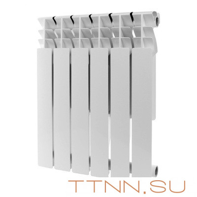Алюминиевый радиатор Rommer Plus 500 6 секций Алюминиевый радиатор Rommer Plus 500 6 секций
