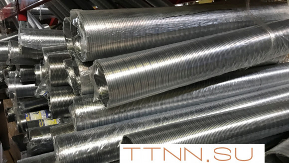 Газоход гофрированный d 90 мм (1м) из нержавеющей стали Газоход гофрированный d 90 мм (1м) из нержавеющей стали