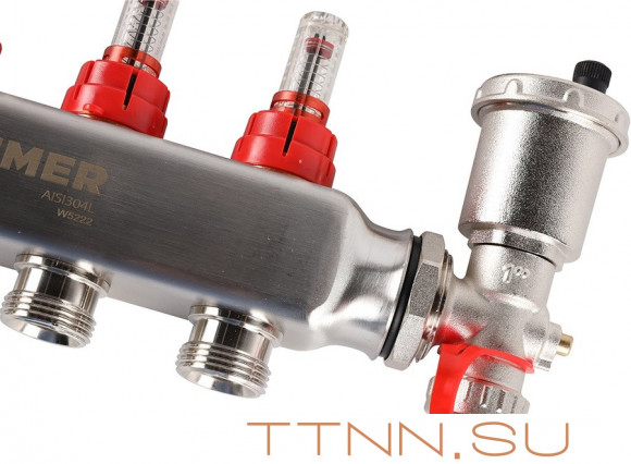 Для отопления Rommer 1"/3/4"x5 с расходомерами (RMS-1210-000005) Для отопления Rommer 1"/3/4"x5 с расходомерами (RMS-1210-000005)