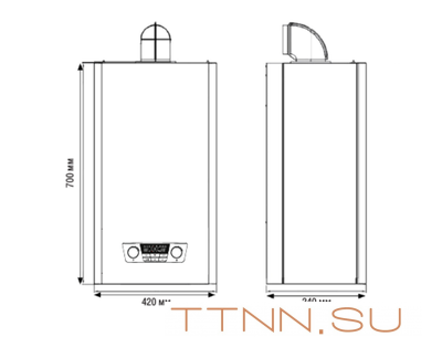 Настенный газовый котел Kentatsu Nobby Balance Plus 18-2CS