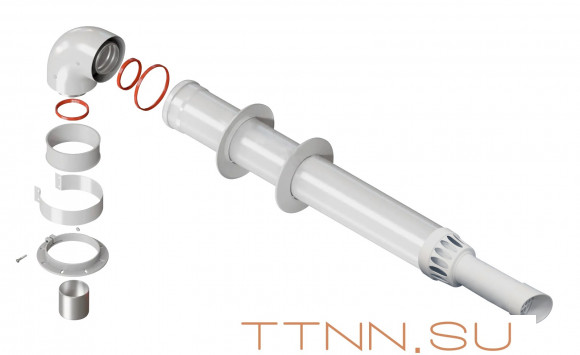 Дымоход коаксиальный комплект 60/100 Dr-Thermo для котлов Vaillant