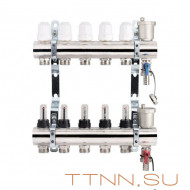 Коллекторная группа TIM KC005 5 выхода без кранов латунь