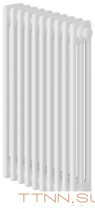 Стальной трубчатый радиатор 3-колончатый Royal Thermo Insignia VC3050 - 10 секц. RAL9016, нижнее 1/2