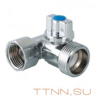 Кран шаровый для стиральной машины Valtec 1/2х3/4х1/2