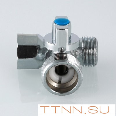 Кран шаровый для стиральной машины Valtec 1/2х3/4х1/2