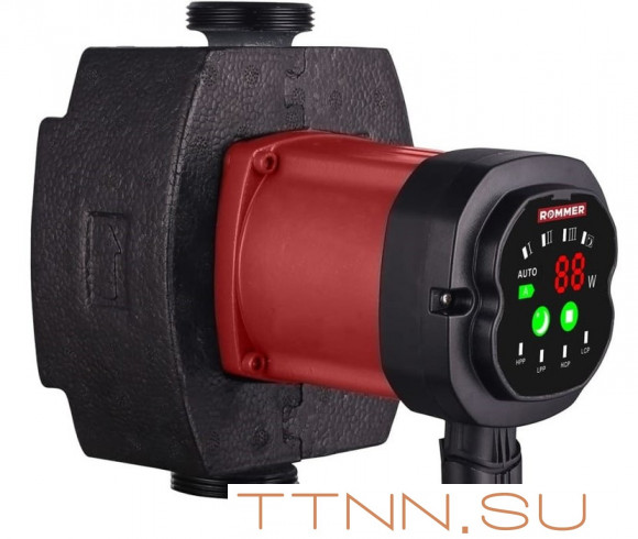 Насос для отопления Rommer ERTI 25/40-130 с гайками и теплоизоляцией Насос для отопления Rommer ERTI 25/40-130 с гайками и теплоизоляцией