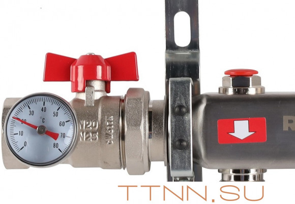 Для отопления Rommer 1"/3/4"x7 с запорными клапанами (RMS-3210-000007) Для отопления Rommer 1"/3/4"x7 с запорными клапанами (RMS-3210-000007)