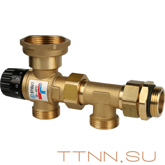 Насосно-смесительный узел без насоса без байпаса STOUT SDG-0020-004000