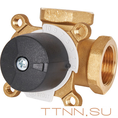 Смесительный клапан STOUT 1 KVs 12 м3/ч Смесительный клапан STOUT 1 KVs 12 м3/ч