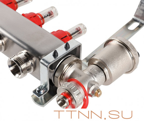 Для отопления Rommer 1"/3/4"x7 с расходомерами (RMS-1210-000007)