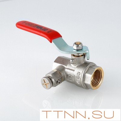 Кран шаровый с дренажным вентилем Valtec 1 VT.245 Кран шаровый с дренажным вентилем Valtec 1 VT.245