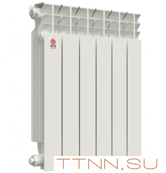 Алюминиевый радиатор НРЗ ЛЮКС 500/100 8 секций Алюминиевый радиатор НРЗ ЛЮКС 500/100 8 секций