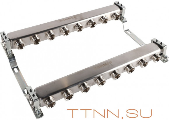 Для отопления Rommer 1"/3/4"x8 для радиаторной разводки (RMS-4401-000008)