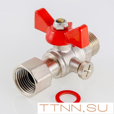 Кран для подключения манометра 1/2"наружная - 1/2"внутренняя Valtec VT.806.N.0404 Кран для подключения манометра 1/2"наружная - 1/2"внутренняя Valtec VT.806.N.0404