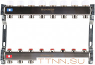 Для отопления Rommer 1"/3/4"x8 с запорными клапанами (RMS-3200-000008)