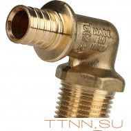 Угольник-переходник с наружной резьбой 20xR 3/4" для труб из сшитого полиэтилена Угольник-переходник с наружной резьбой 20xR 3/4" для труб из сшитого полиэтилена