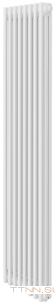 Стальной трубчатый радиатор 3-колончатый Royal Thermo Insignia VC3180 - 08 секц. RAL9016, нижнее 1/2