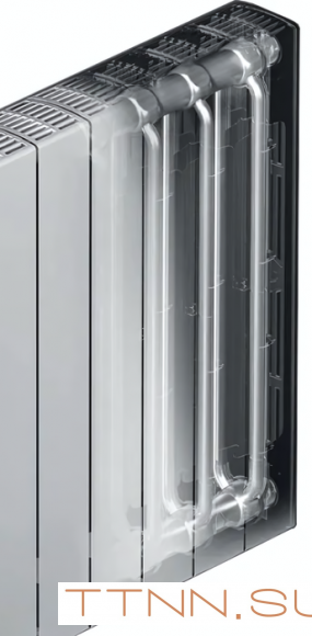 Биметаллический радиатор Rifar SUPReMO 350 х10 секц НП прав (VR)