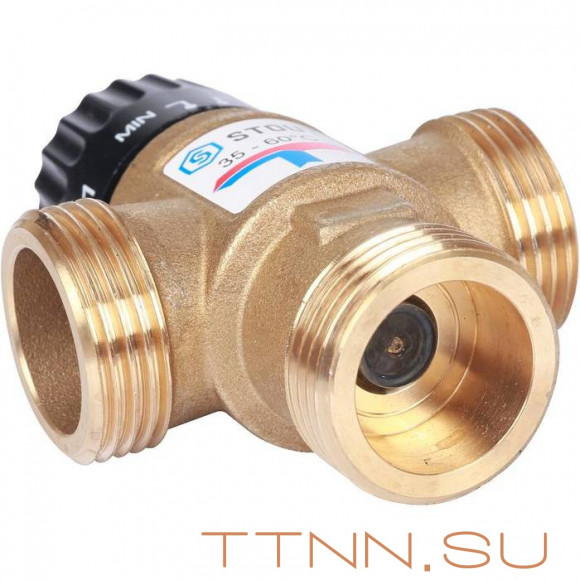 Смесительный клапан STOUT 1 НР 35-60°С KV 2,5 м3/ч Смесительный клапан STOUT 1 НР 35-60°С KV 2,5 м3/ч