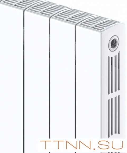 Биметаллический радиатор Rifar SUPReMO 350 х12 секц НП лев (VL)