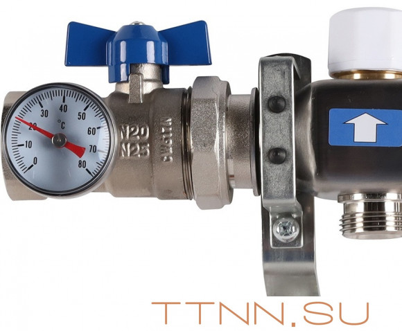 Для отопления Rommer 1"/3/4"x8 с расходомерами (RMS-1210-000008)