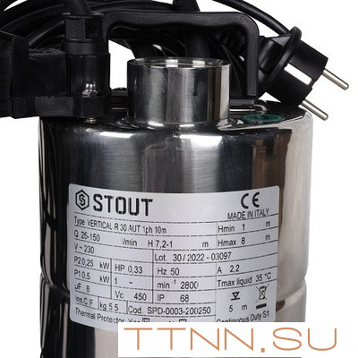Дренажный насос STOUT SPD-0003-200250