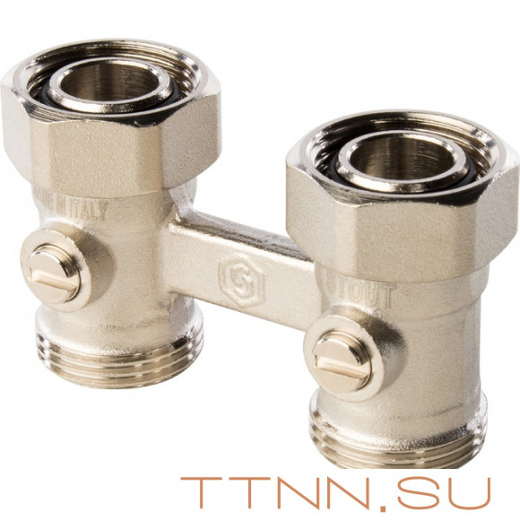 Двухтрубный узел нижнего подключения STOUT SVH 0002 000020 Двухтрубный узел нижнего подключения STOUT SVH 0002 000020