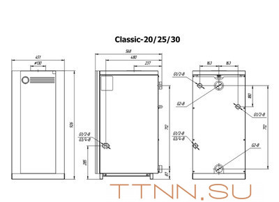 Напольный газовый котел Лемакс Classic-30V Напольный газовый котел Лемакс Classic-30V